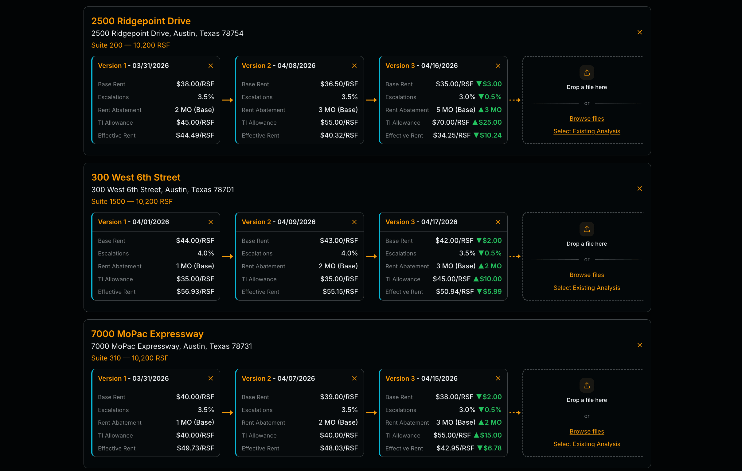 Deal Room — negotiation timeline and proposal tracking
